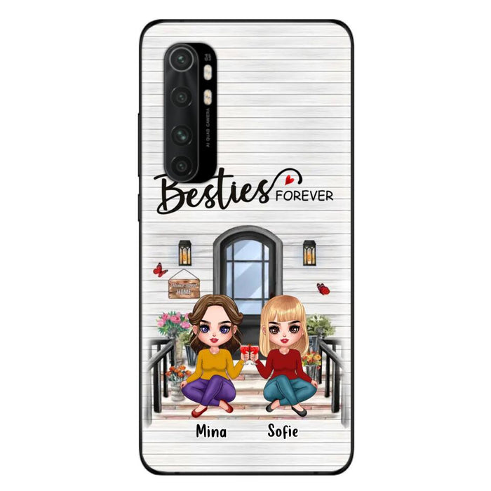 Custom Personalized Besties Sisters Front Porch Phone Case - Upto 5 Women - Gift Idea For Friends/ Besties/ Sisters - Besties Forever - Case For Xiaomi/ Oppo/ Huawei