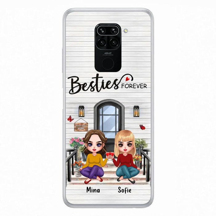 Custom Personalized Besties Sisters Front Porch Phone Case - Upto 5 Women - Gift Idea For Friends/ Besties/ Sisters - Besties Forever - Case For Xiaomi/ Oppo/ Huawei