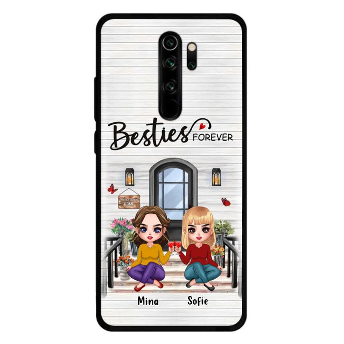 Custom Personalized Besties Sisters Front Porch Phone Case - Upto 5 Women - Gift Idea For Friends/ Besties/ Sisters - Besties Forever - Case For Xiaomi/ Oppo/ Huawei