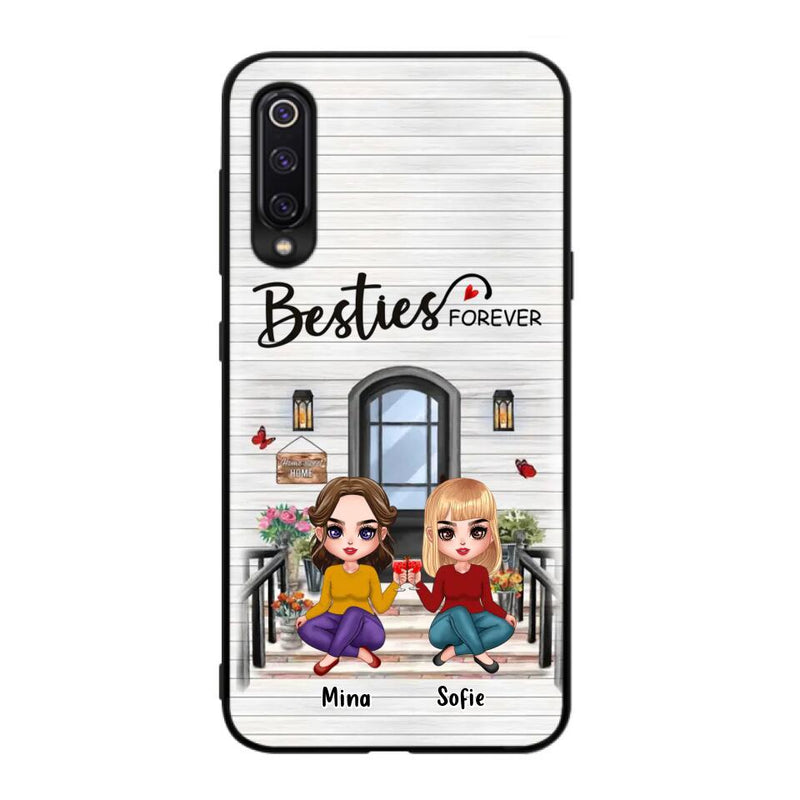 Personalized Besties Sisters Front Porch Phone Case - Up to 5 Women - Gift Idea For Friends/Besties/Sisters - Besties Forever - Case For Xiaomi/Oppo/Huawei