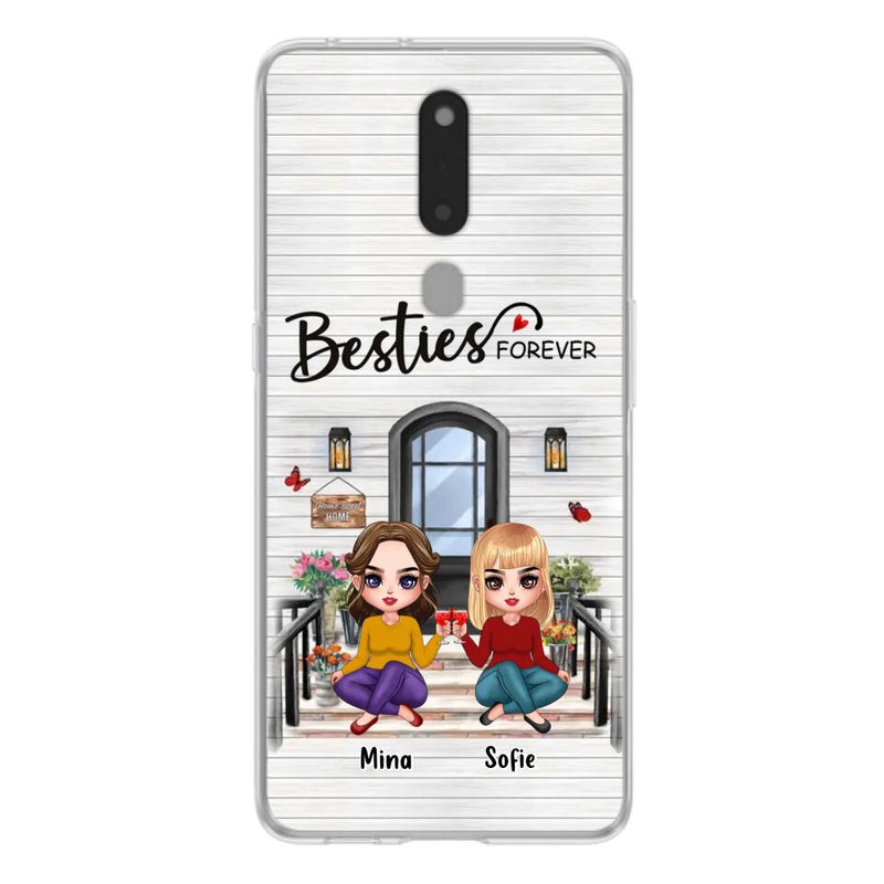 Personalized Besties Sisters Front Porch Phone Case - Up to 5 Women - Gift Idea For Friends/Besties/Sisters - Besties Forever - Case For Xiaomi/Oppo/Huawei