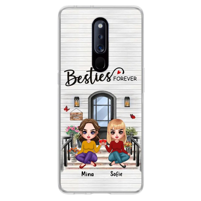 Custom Personalized Besties Sisters Front Porch Phone Case - Upto 5 Women - Gift Idea For Friends/ Besties/ Sisters - Besties Forever - Case For Xiaomi/ Oppo/ Huawei