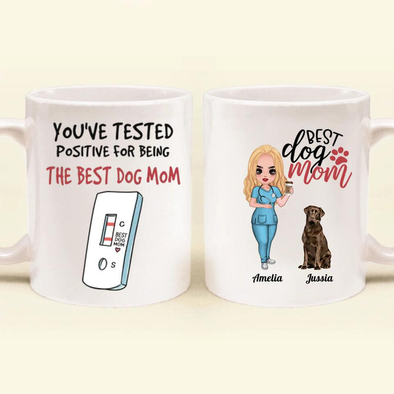 Personalized Nurse Dog Mom Mug - Up to 5 Dogs - Gift Idea For Dog Lover/Happy Mother's Day