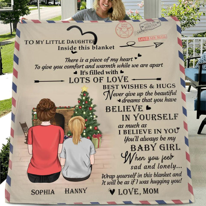 Custom Personalized Letter Quilt/Fleece Blanket - Gift for Little Girl/Daughter