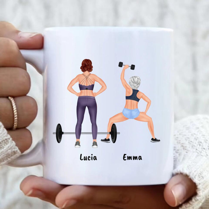 Custom Personalized Workout Girls Coffee Mug - Gift for Gym Lovers/Workout Lovers