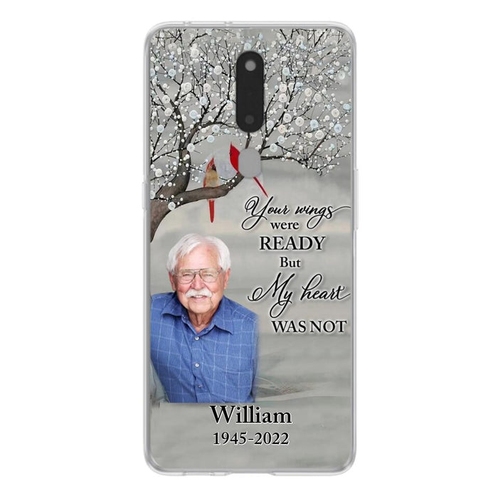 Custom Personalized Memorial Photo Phone Case - Memorial Gift Idea for Family/Mother's Day/Father's Day - Your Wings Were Ready But My Heart Was Not - Case for Xiaomi/Huawei/Oppo