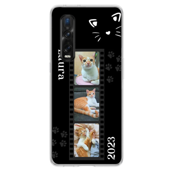 Custom Personalized Pet Photo Film Oppo/Xiaomi/Huawei Phone Case - Gift for Cat Lovers/Birthday Gift