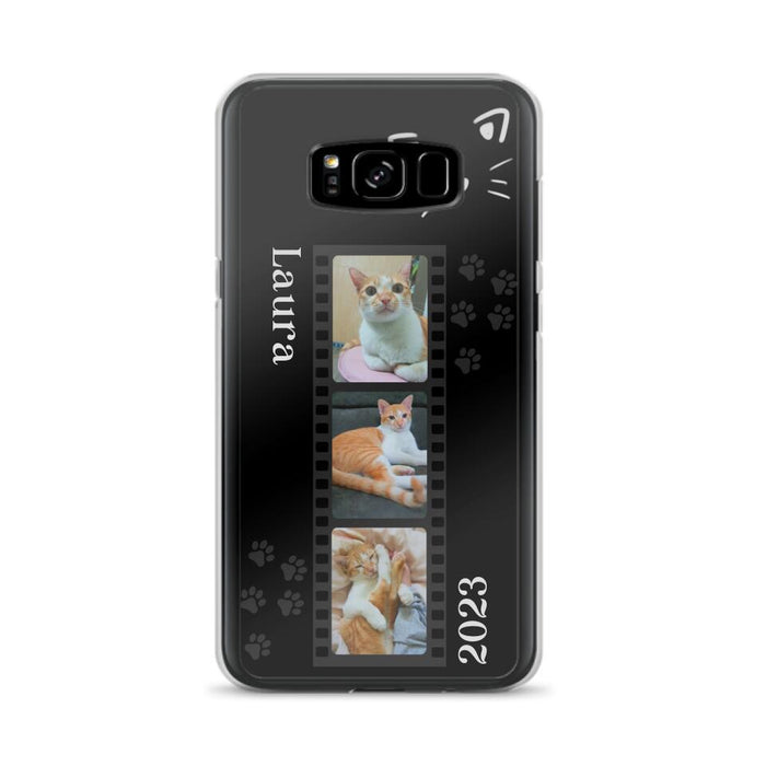 Custom Personalized Pet Photo Film iPhone/Samsung Phone Case - Gift for Cat Lovers/Birthday Gift