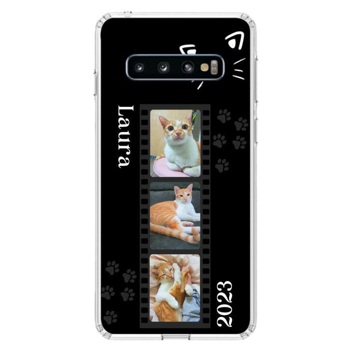 Custom Personalized Pet Photo Film iPhone/Samsung Phone Case - Gift for Cat Lovers/Birthday Gift