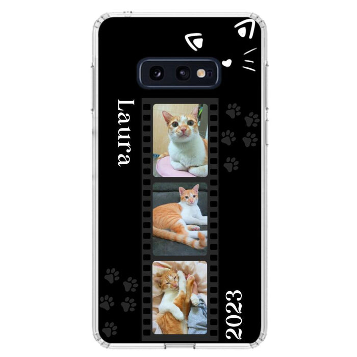 Custom Personalized Pet Photo Film iPhone/Samsung Phone Case - Gift for Cat Lovers/Birthday Gift