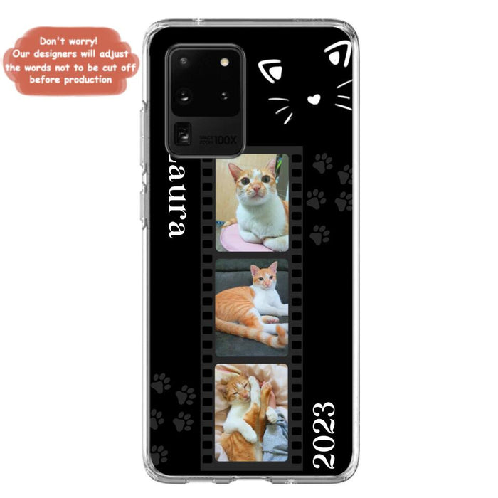 Custom Personalized Pet Photo Film iPhone/Samsung Phone Case - Gift for Cat Lovers/Birthday Gift