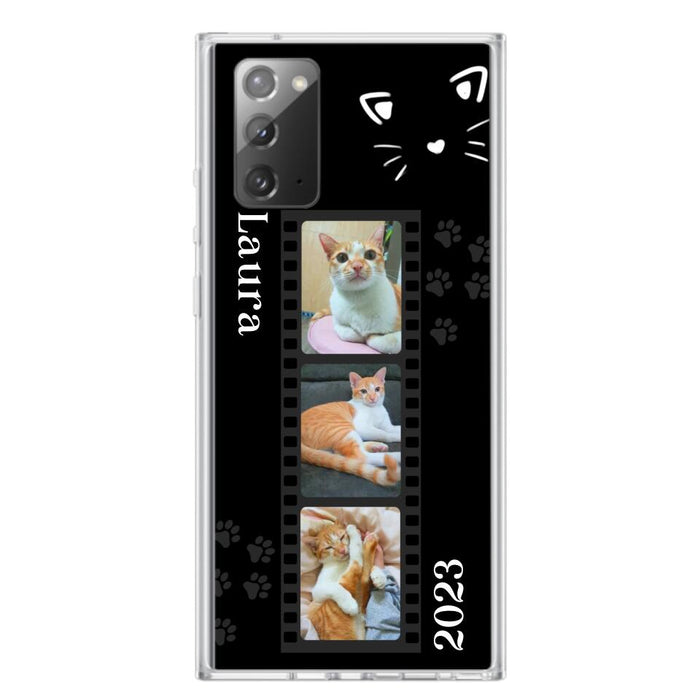 Custom Personalized Pet Photo Film iPhone/Samsung Phone Case - Gift for Cat Lovers/Birthday Gift