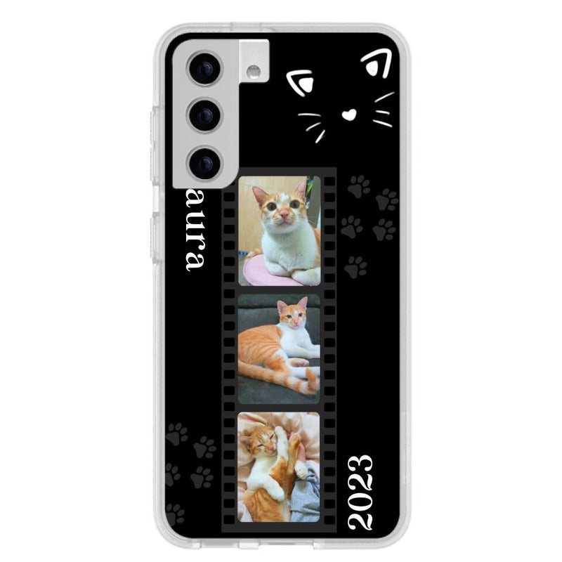 Custom Personalized Pet Photo Film iPhone/Samsung Phone Case - Gift for Cat Lovers/Birthday Gift