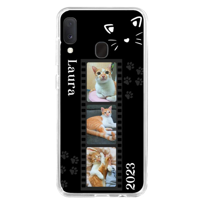 Custom Personalized Pet Photo Film iPhone/Samsung Phone Case - Gift for Cat Lovers/Birthday Gift