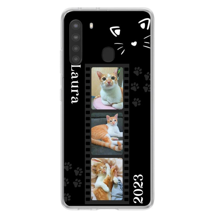 Custom Personalized Pet Photo Film iPhone/Samsung Phone Case - Gift for Cat Lovers/Birthday Gift