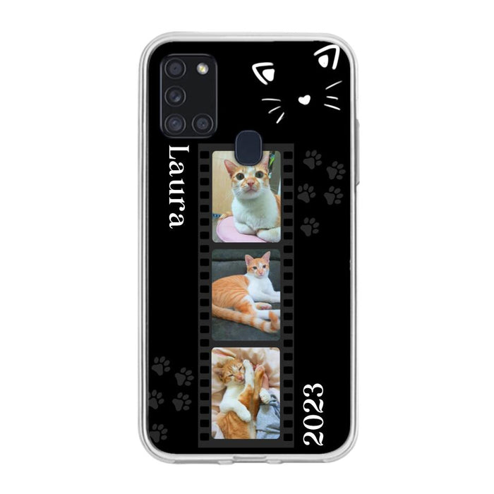 Custom Personalized Pet Photo Film iPhone/Samsung Phone Case - Gift for Cat Lovers/Birthday Gift