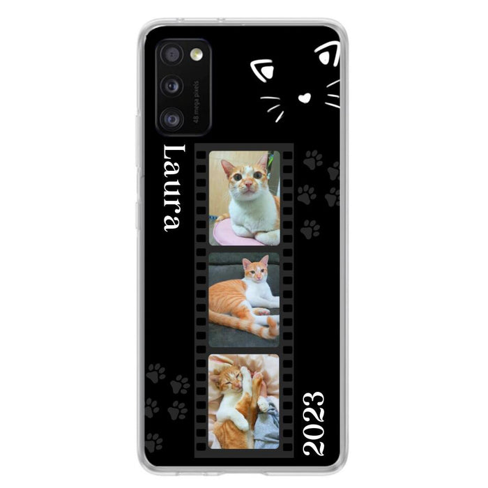 Custom Personalized Pet Photo Film iPhone/Samsung Phone Case - Gift for Cat Lovers/Birthday Gift