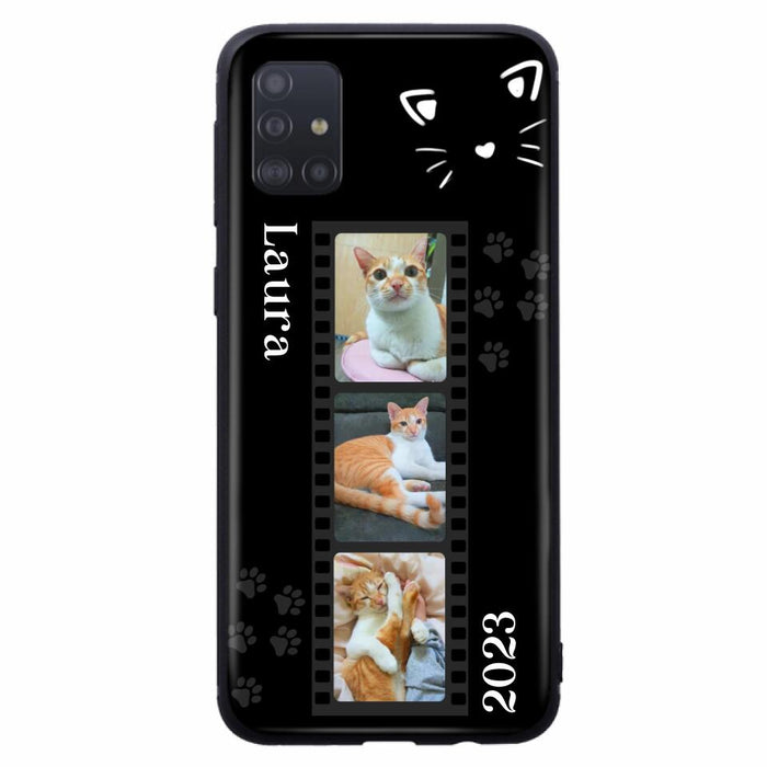 Custom Personalized Pet Photo Film iPhone/Samsung Phone Case - Gift for Cat Lovers/Birthday Gift