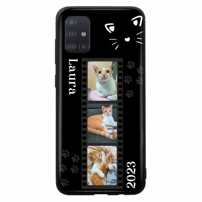 Custom Personalized Pet Photo Film iPhone/Samsung Phone Case - Gift for Cat Lovers/Birthday Gift