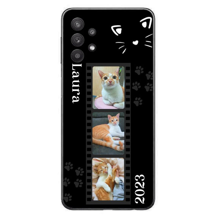 Custom Personalized Pet Photo Film iPhone/Samsung Phone Case - Gift for Cat Lovers/Birthday Gift