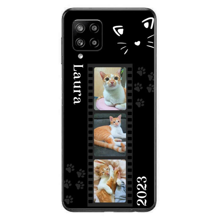 Custom Personalized Pet Photo Film iPhone/Samsung Phone Case - Gift for Cat Lovers/Birthday Gift