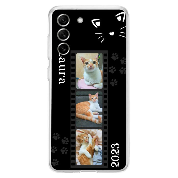 Custom Personalized Pet Photo Film iPhone/Samsung Phone Case - Gift for Cat Lovers/Birthday Gift