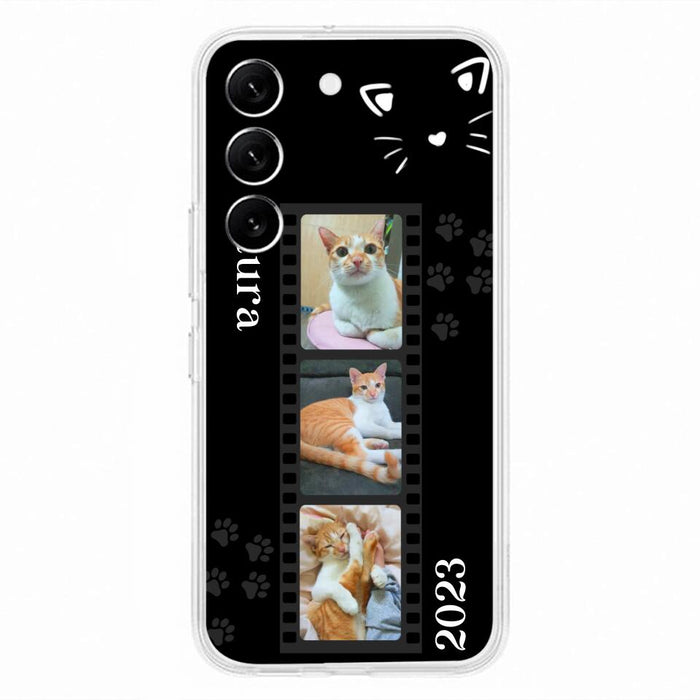 Custom Personalized Pet Photo Film iPhone/Samsung Phone Case - Gift for Cat Lovers/Birthday Gift