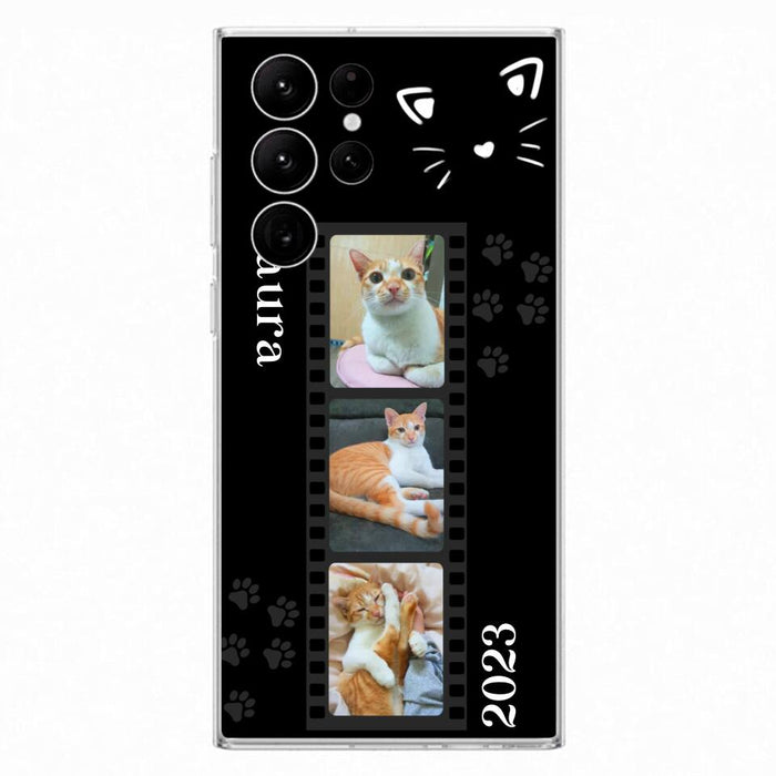 Custom Personalized Pet Photo Film iPhone/Samsung Phone Case - Gift for Cat Lovers/Birthday Gift