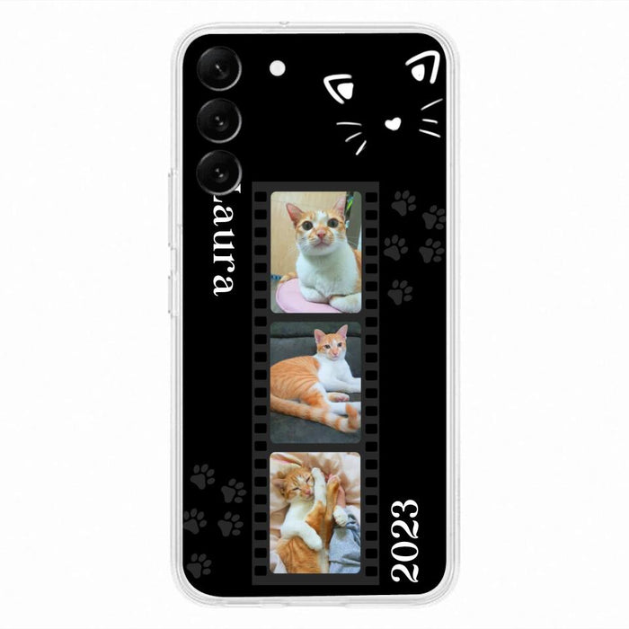 Custom Personalized Pet Photo Film iPhone/Samsung Phone Case - Gift for Cat Lovers/Birthday Gift