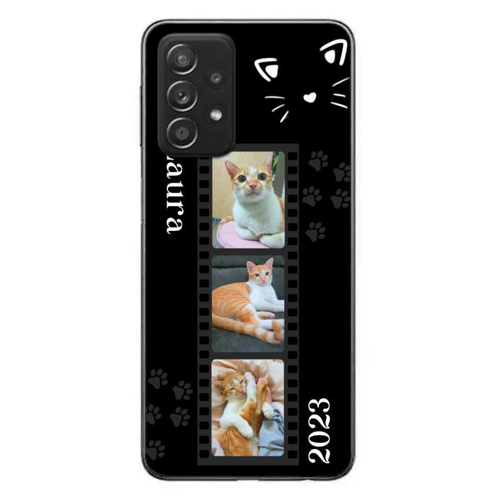 Custom Personalized Pet Photo Film iPhone/Samsung Phone Case - Gift for Cat Lovers/Birthday Gift