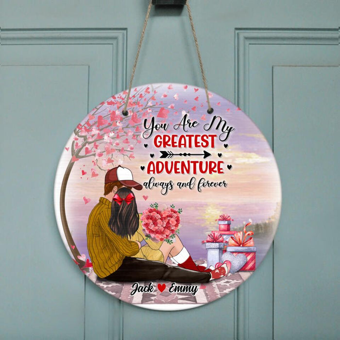 Custom Personalized Couple Doorsign - Best Gift For Couple - Happy Valentine's Day