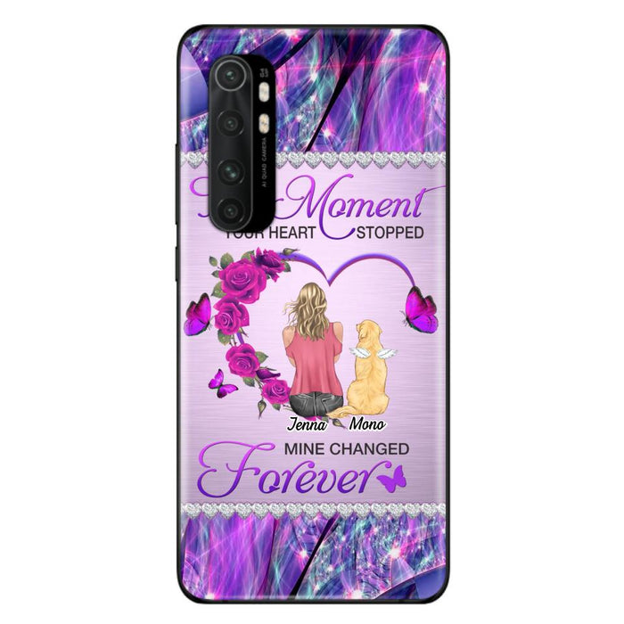 Custom Personalized Memorial Dog Mom Xiaomi/Oppo/Huawei Phone Case - Memorial/ Mother's Day Gift Idea For Dog Mom - The Moment Your Heart Stopped Mine Changed Forever