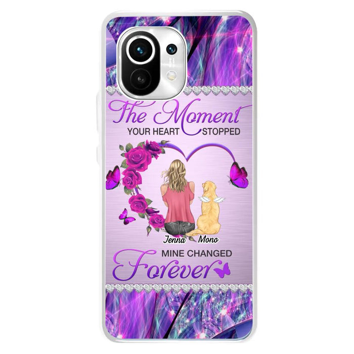 Custom Personalized Memorial Dog Mom Xiaomi/Oppo/Huawei Phone Case - Memorial/ Mother's Day Gift Idea For Dog Mom - The Moment Your Heart Stopped Mine Changed Forever