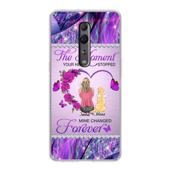 Custom Personalized Memorial Dog Mom Xiaomi/Oppo/Huawei Phone Case - Memorial/ Mother's Day Gift Idea For Dog Mom - The Moment Your Heart Stopped Mine Changed Forever