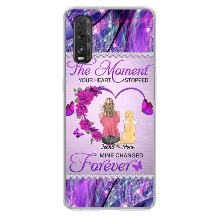 Custom Personalized Memorial Dog Mom Xiaomi/Oppo/Huawei Phone Case - Memorial/ Mother's Day Gift Idea For Dog Mom - The Moment Your Heart Stopped Mine Changed Forever