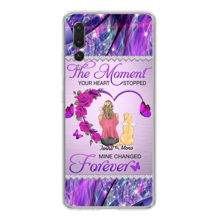 Custom Personalized Memorial Dog Mom Xiaomi/Oppo/Huawei Phone Case - Memorial/ Mother's Day Gift Idea For Dog Mom - The Moment Your Heart Stopped Mine Changed Forever