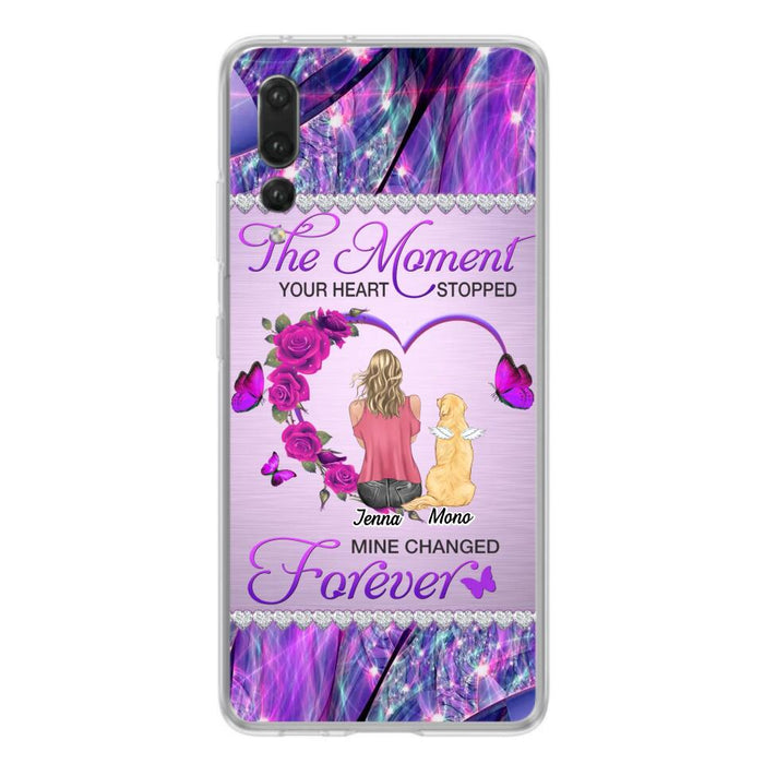 Custom Personalized Memorial Dog Mom Xiaomi/Oppo/Huawei Phone Case - Memorial/ Mother's Day Gift Idea For Dog Mom - The Moment Your Heart Stopped Mine Changed Forever