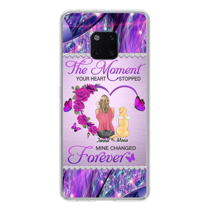 Custom Personalized Memorial Dog Mom Xiaomi/Oppo/Huawei Phone Case - Memorial/ Mother's Day Gift Idea For Dog Mom - The Moment Your Heart Stopped Mine Changed Forever