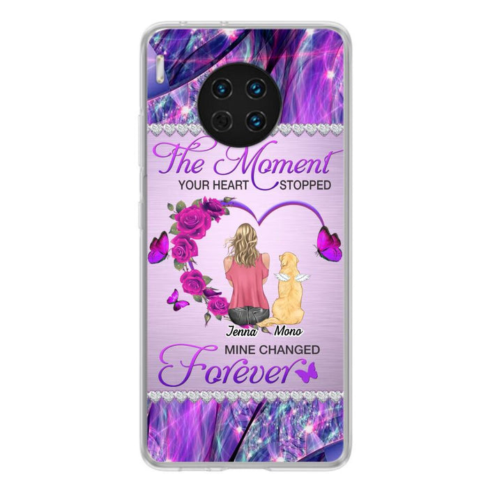 Custom Personalized Memorial Dog Mom Xiaomi/Oppo/Huawei Phone Case - Memorial/ Mother's Day Gift Idea For Dog Mom - The Moment Your Heart Stopped Mine Changed Forever