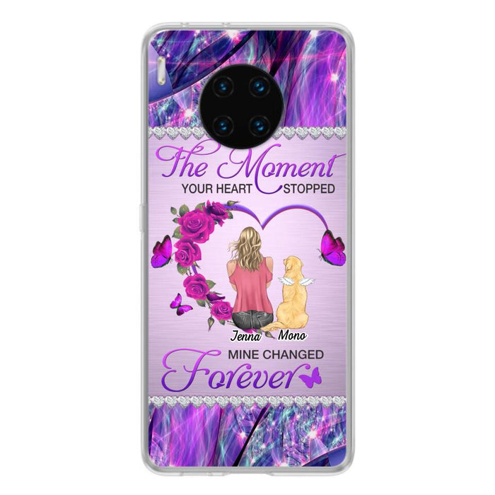 Custom Personalized Memorial Dog Mom Xiaomi/Oppo/Huawei Phone Case - Memorial/ Mother's Day Gift Idea For Dog Mom - The Moment Your Heart Stopped Mine Changed Forever