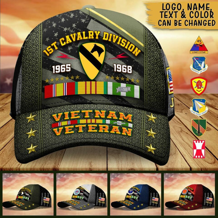 Custom Personalized Vietnam Veteran Cap - Birthday/Father's Day Gift For Veteran