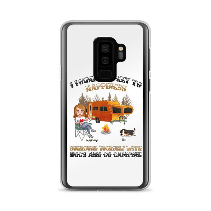 Custom Personalized Dog Camping Queen Phone Case - Gift Idea For Camping Lovers/Friends/ Dog Mom - Upto 5 Dogs - Case For iPhone And Samsung