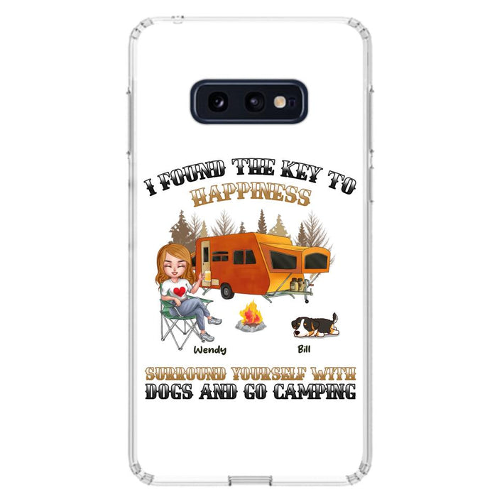 Custom Personalized Dog Camping Queen Phone Case - Gift Idea For Camping Lovers/Friends/ Dog Mom - Upto 5 Dogs - Case For iPhone And Samsung