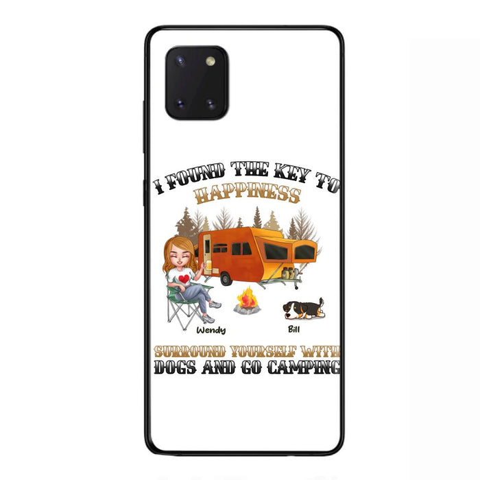 Custom Personalized Dog Camping Queen Phone Case - Gift Idea For Camping Lovers/Friends/ Dog Mom - Upto 5 Dogs - Case For iPhone And Samsung