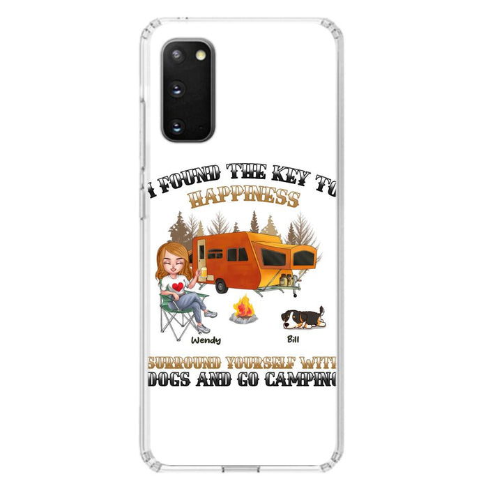 Custom Personalized Dog Camping Queen Phone Case - Gift Idea For Camping Lovers/Friends/ Dog Mom - Upto 5 Dogs - Case For iPhone And Samsung