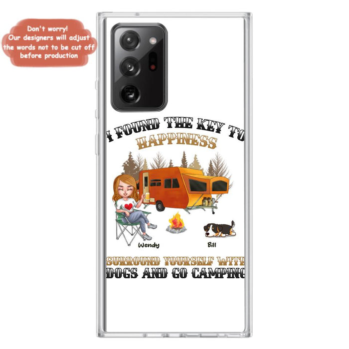 Custom Personalized Dog Camping Queen Phone Case - Gift Idea For Camping Lovers/Friends/ Dog Mom - Upto 5 Dogs - Case For iPhone And Samsung