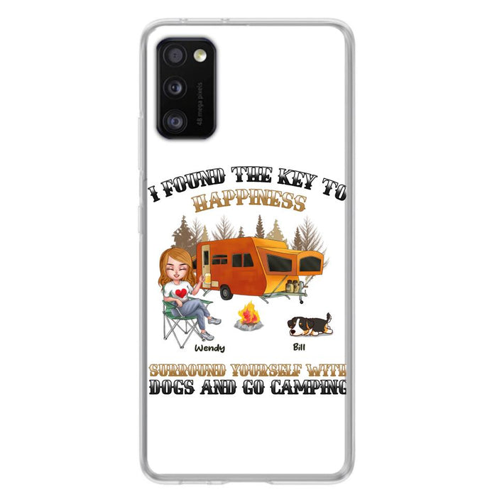 Custom Personalized Dog Camping Queen Phone Case - Gift Idea For Camping Lovers/Friends/ Dog Mom - Upto 5 Dogs - Case For iPhone And Samsung