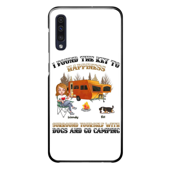 Custom Personalized Dog Camping Queen Phone Case - Gift Idea For Camping Lovers/Friends/ Dog Mom - Upto 5 Dogs - Case For iPhone And Samsung