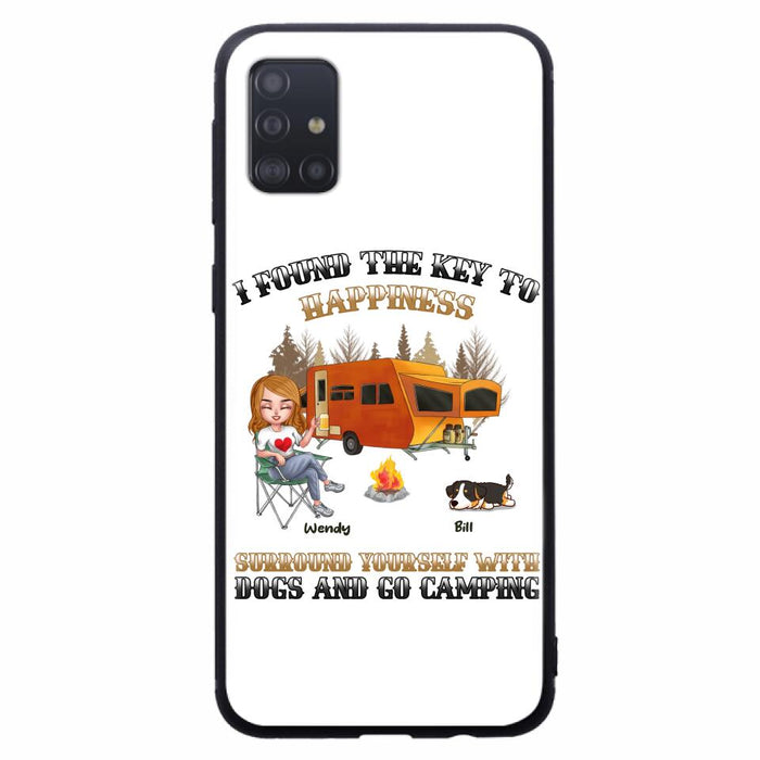 Custom Personalized Dog Camping Queen Phone Case - Gift Idea For Camping Lovers/Friends/ Dog Mom - Upto 5 Dogs - Case For iPhone And Samsung