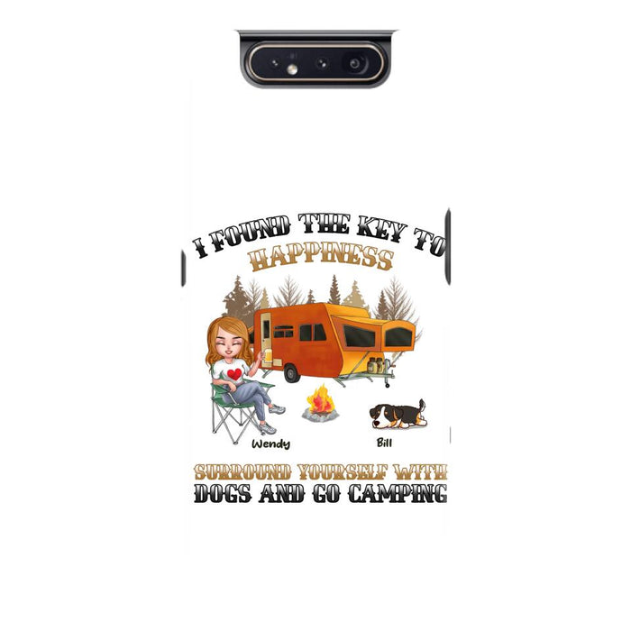 Custom Personalized Dog Camping Queen Phone Case - Gift Idea For Camping Lovers/Friends/ Dog Mom - Upto 5 Dogs - Case For iPhone And Samsung